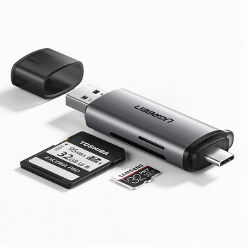 UGREEN  Adapter USB + USB-C czytnik kart SD + microSD